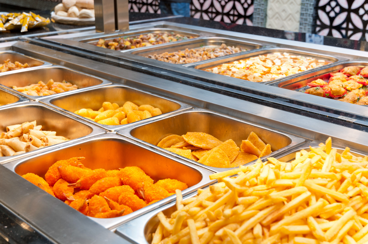 Fried buffet, from Shutterstock