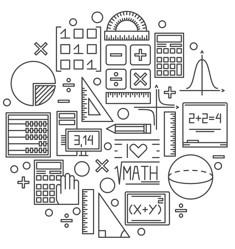 Math symbols, from Shutterstock