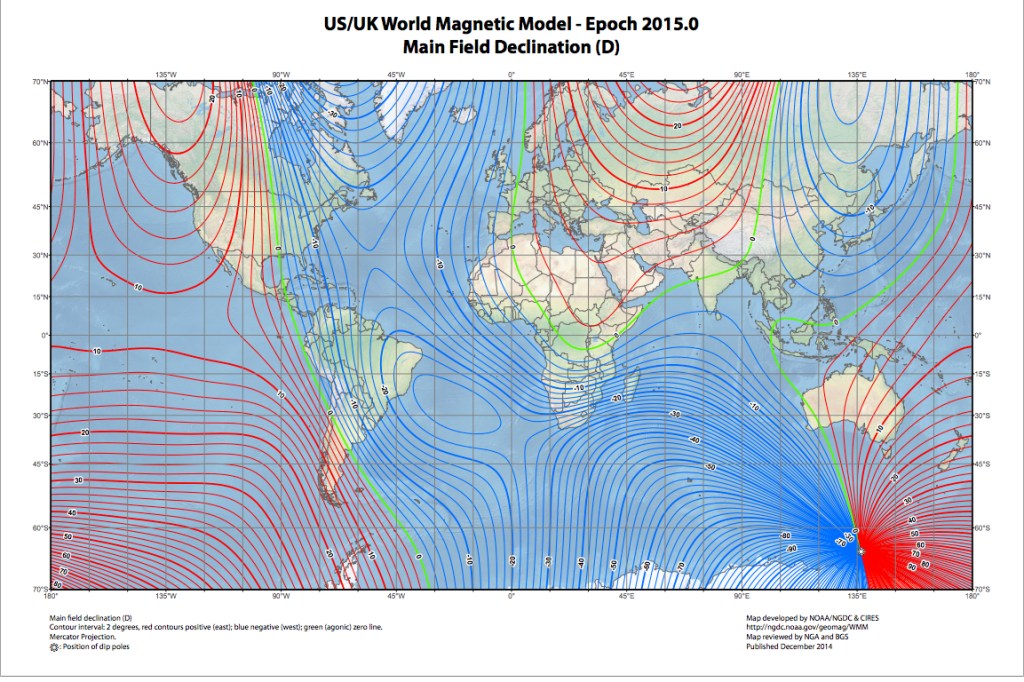 large magnetic map original