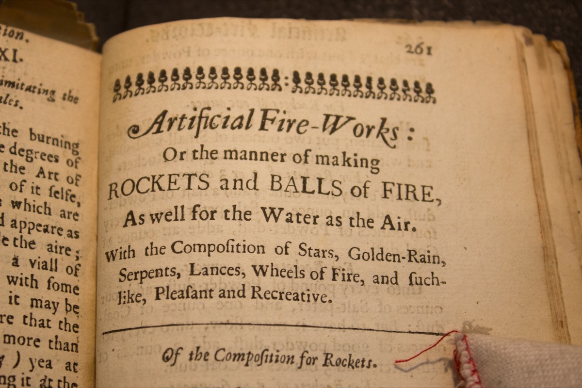 title page explaining science behind artificial fireworks