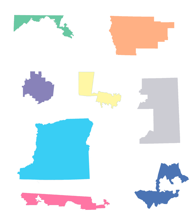 real congressional district shapes