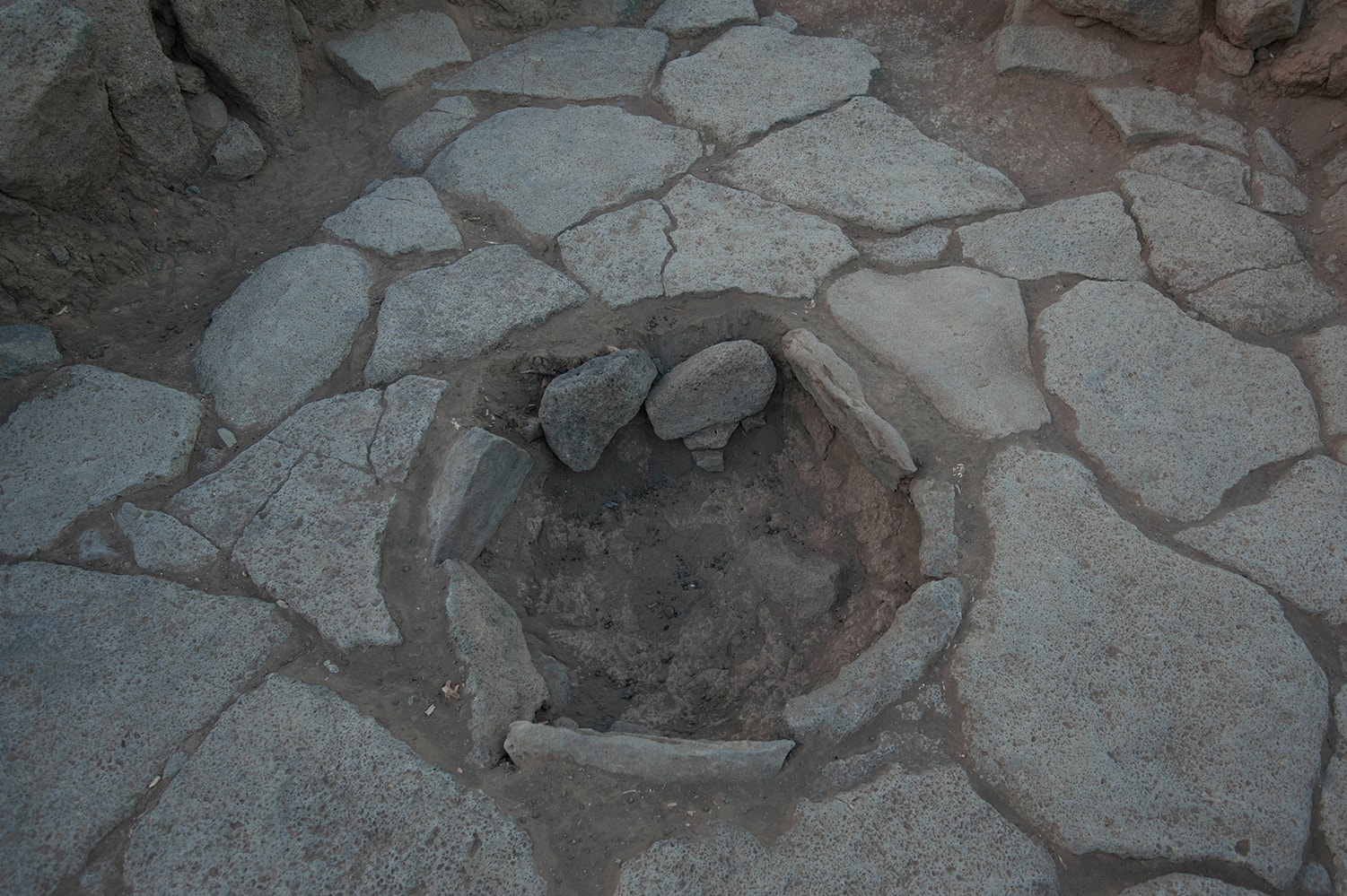 A stone oven