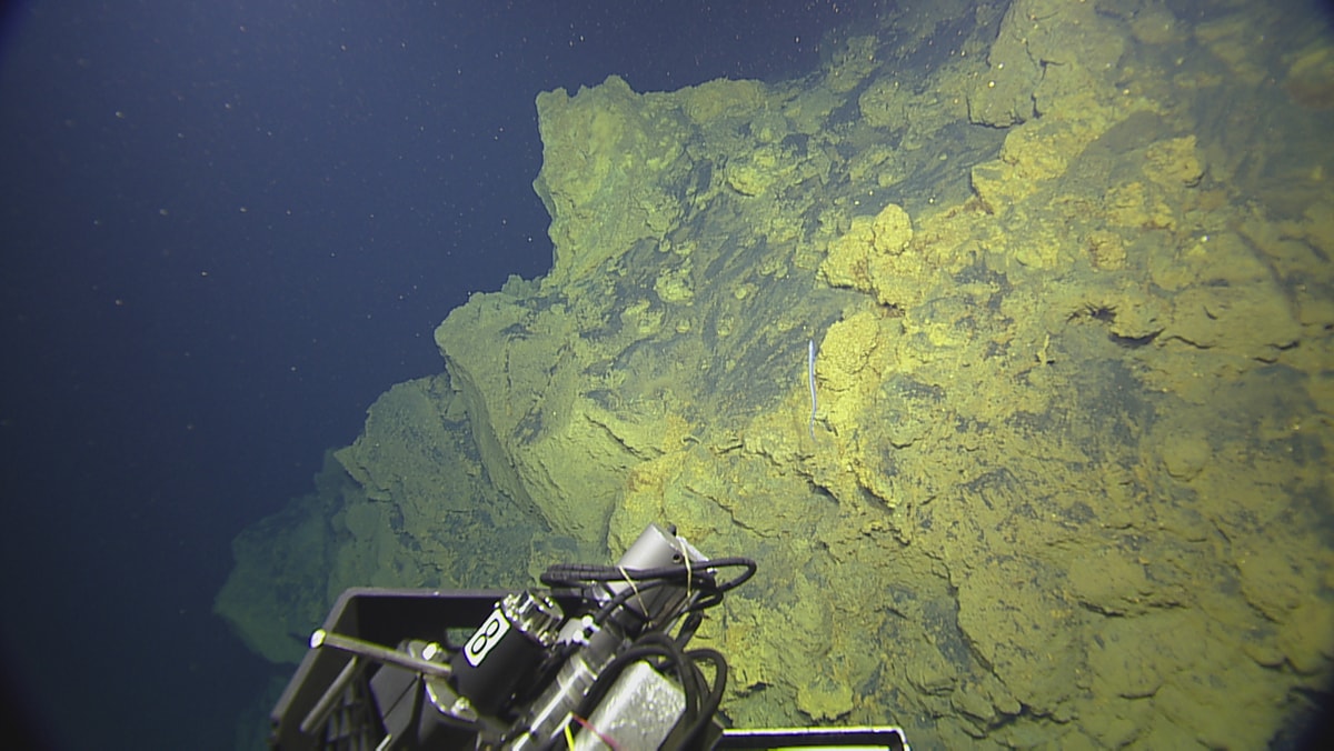 SUBSEA mission overlooking the undersea volcano