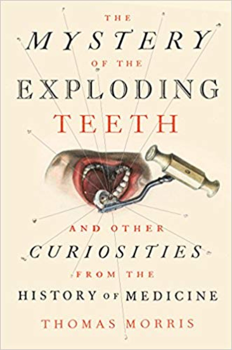 old time-y book cover with illustration of mouth and teeth
