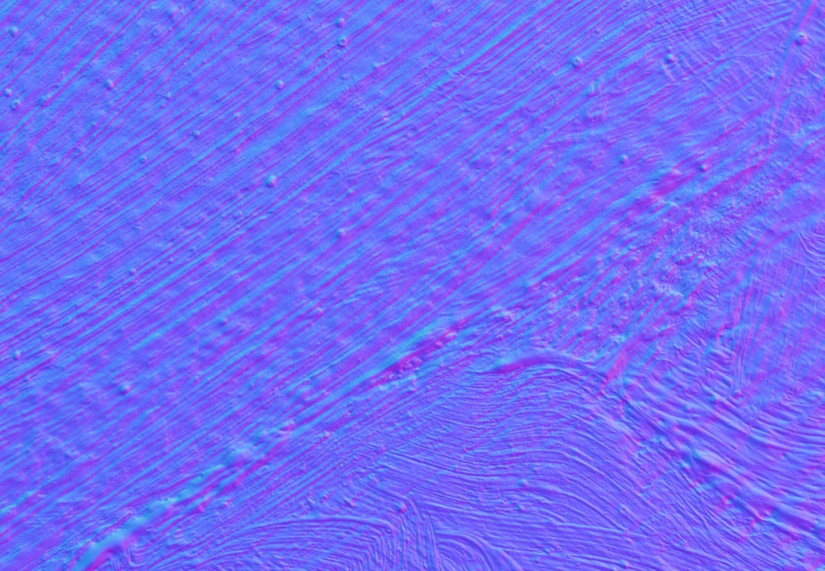 bright blueish purple close up of the painting 