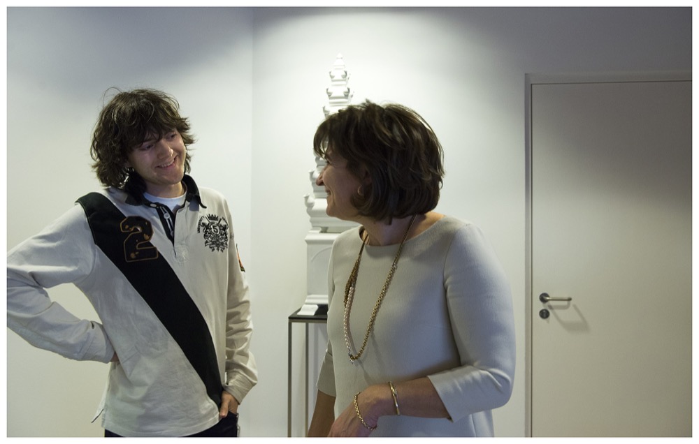 Lilianne Ploumen, Dutch minister of foreign trade and development cooperation, meets with Boyan Slat