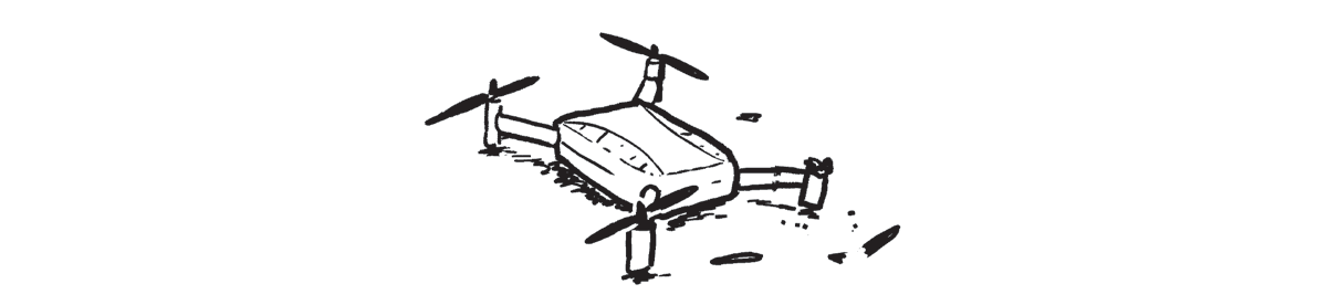 a comic of a broken drone