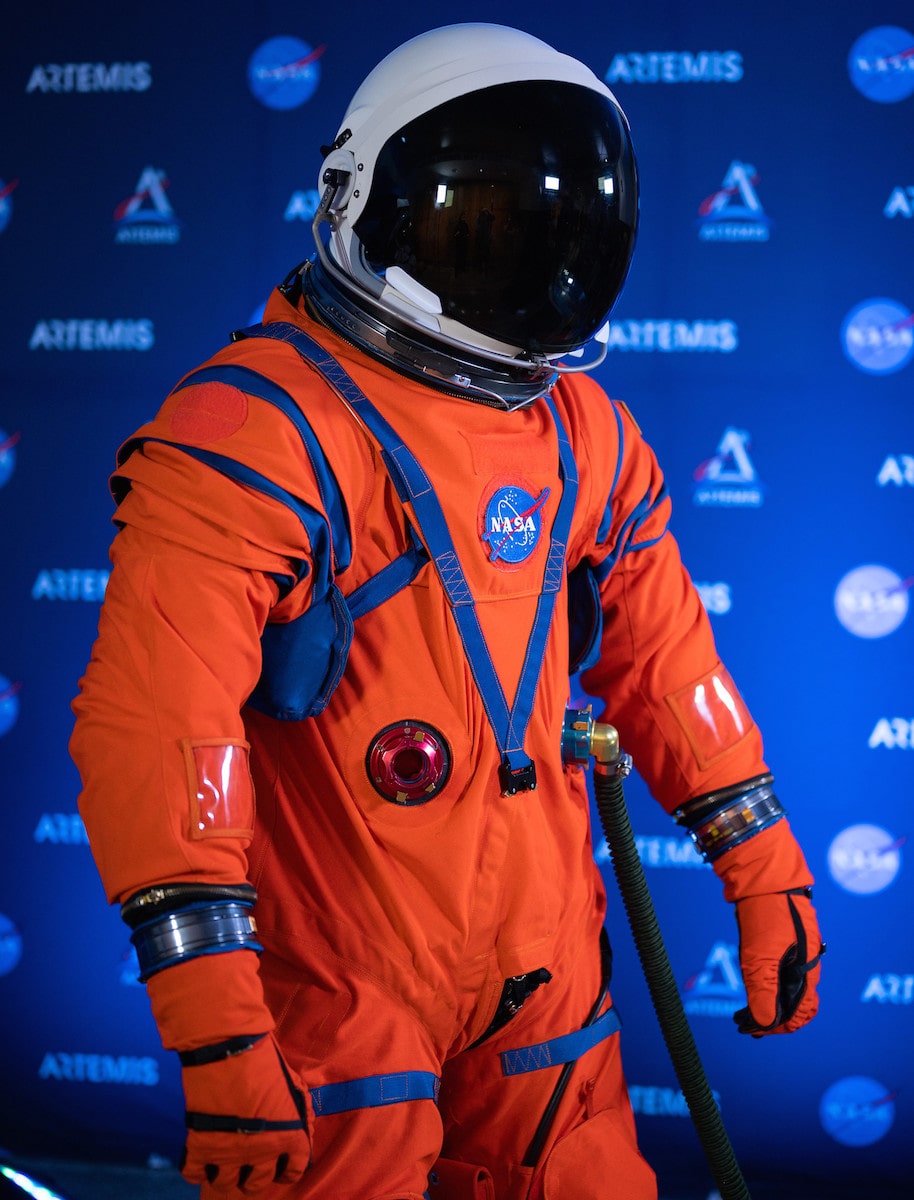 an orange fitting pilot suit