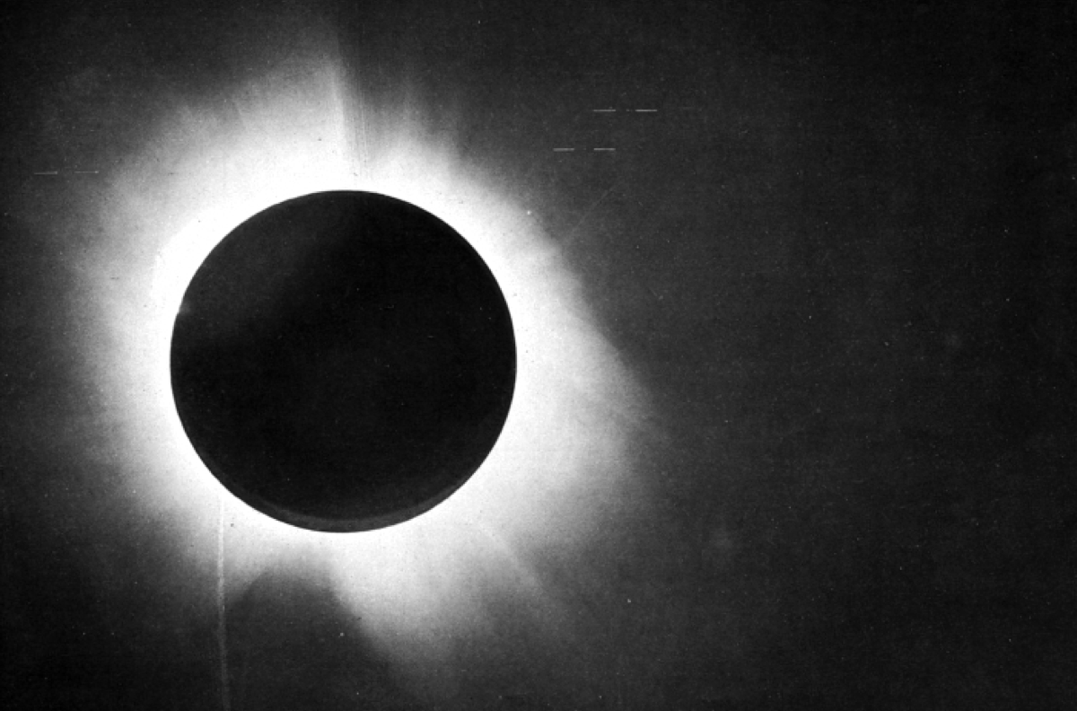 a black and white image of a solar eclipse