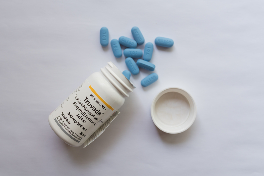 Open bottle of prescription Truvada PrEP