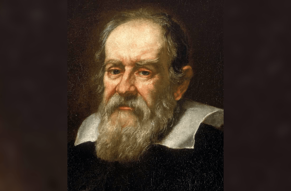 an oil painting of Galileo Galilei