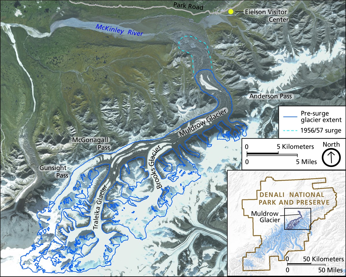 a map of the muldrow glacier