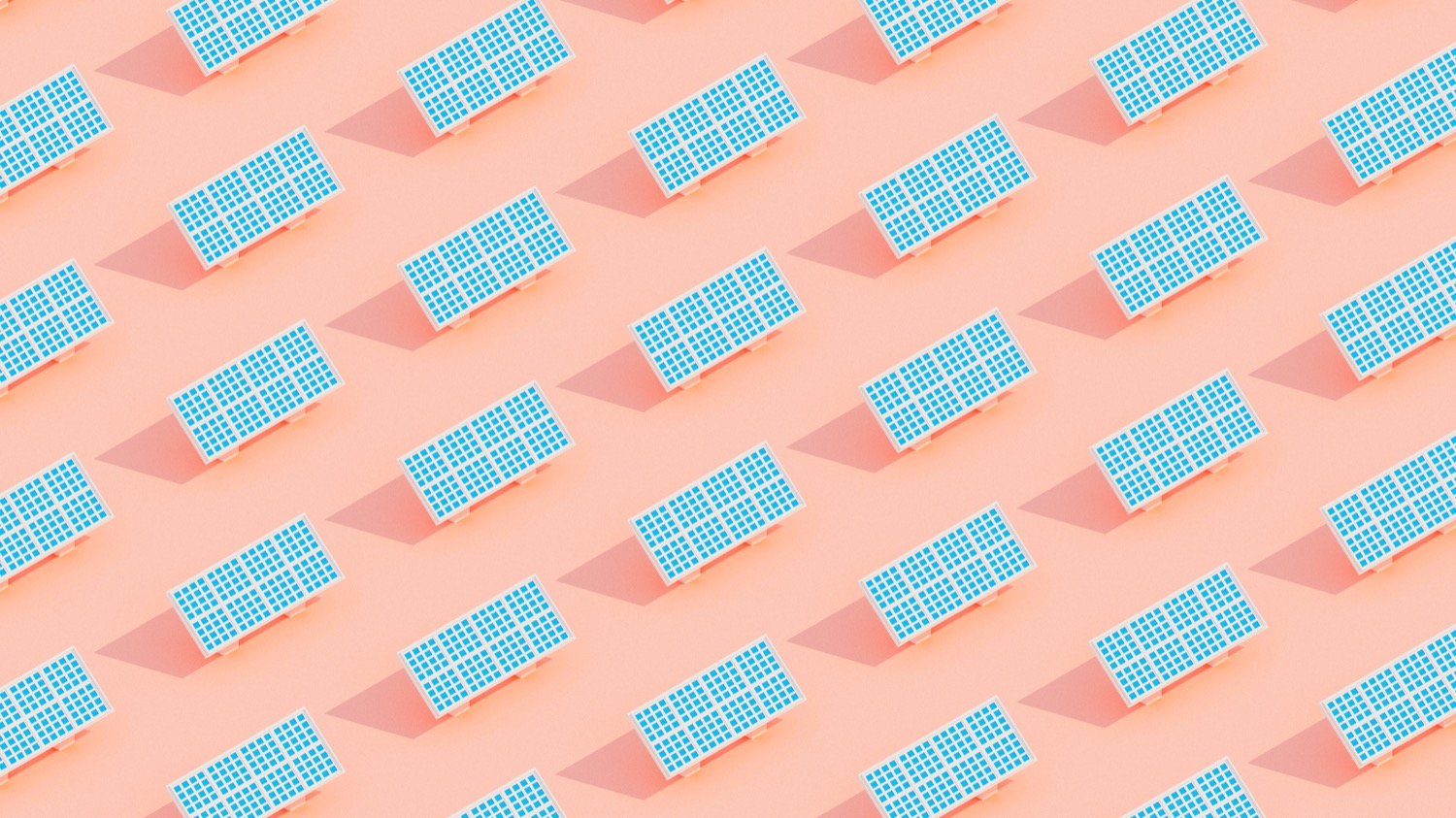 an illustration of repeated identical rows of solar panels