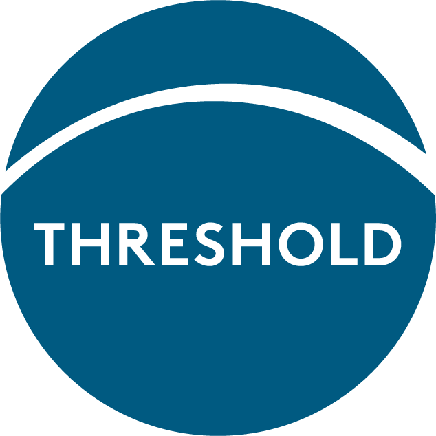 a blue circle with the text 'threshold' inside