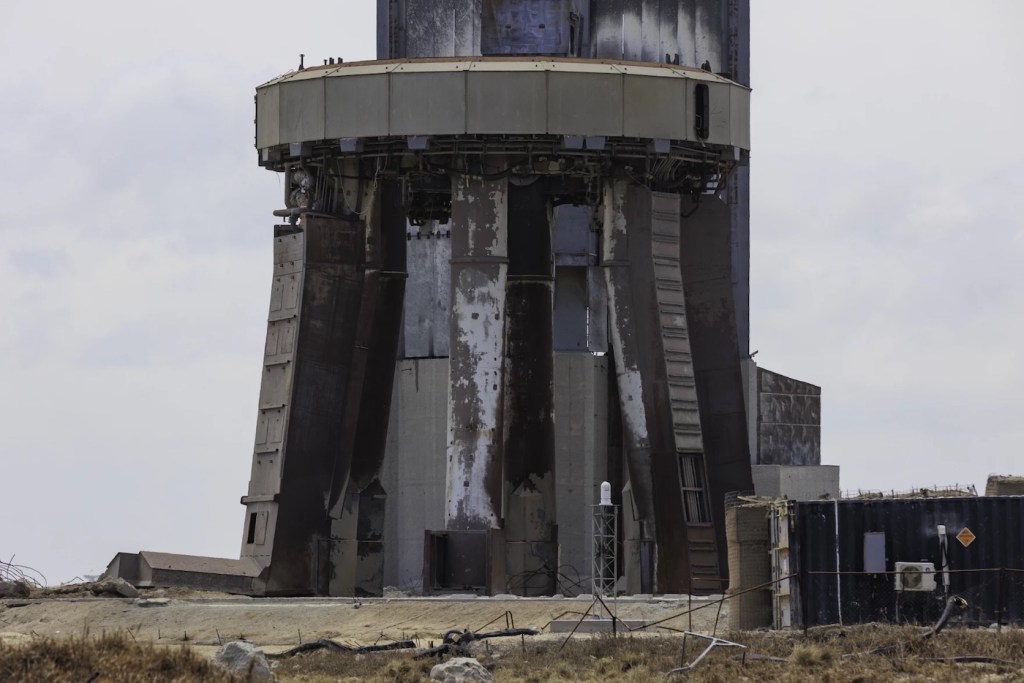 An industrial launch pad.