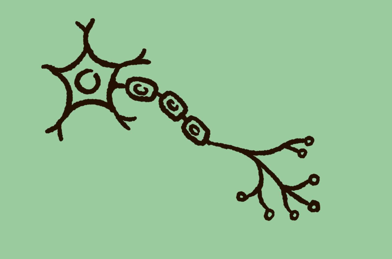 A line art neuron