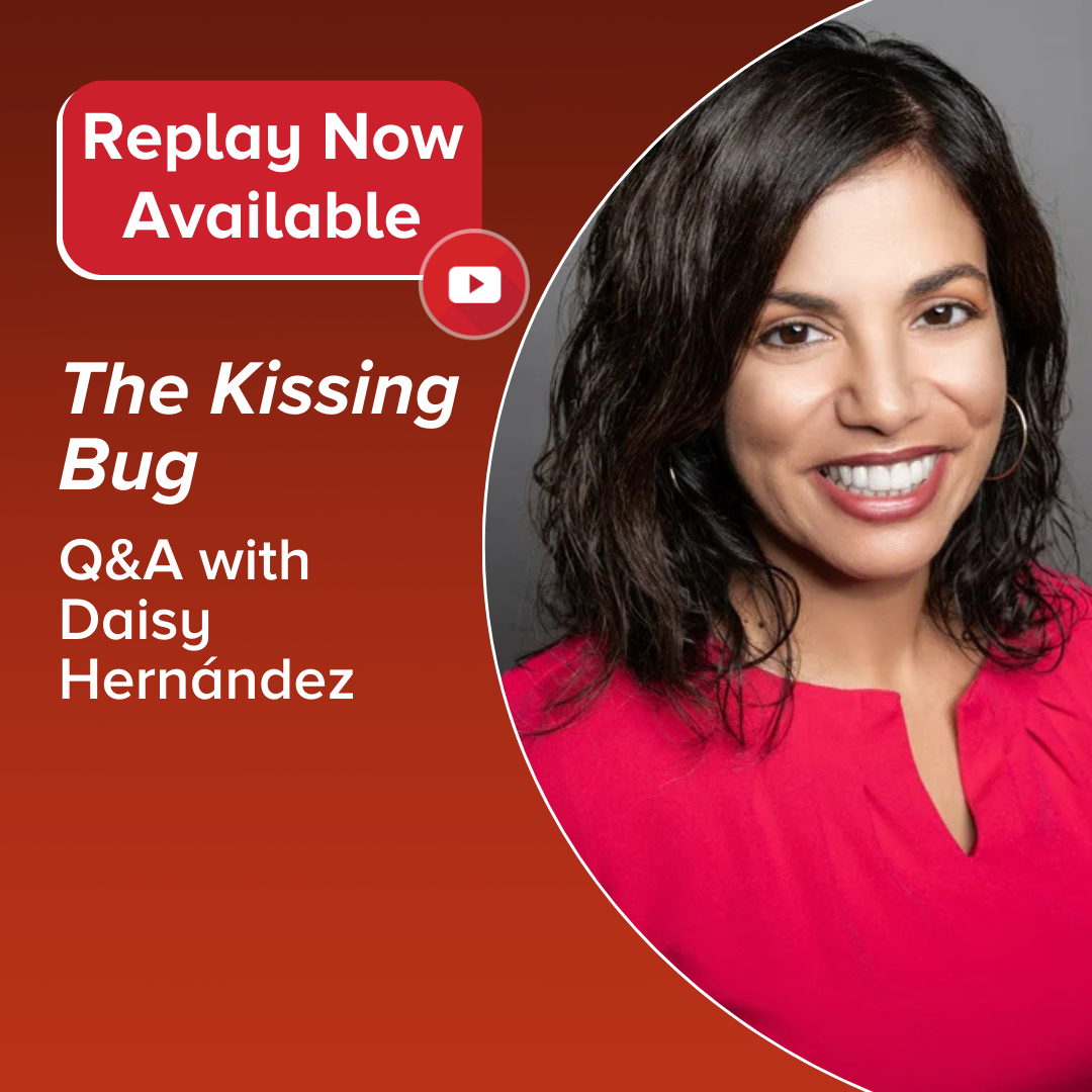 Picture of the author with a block that reads "Replay Available"