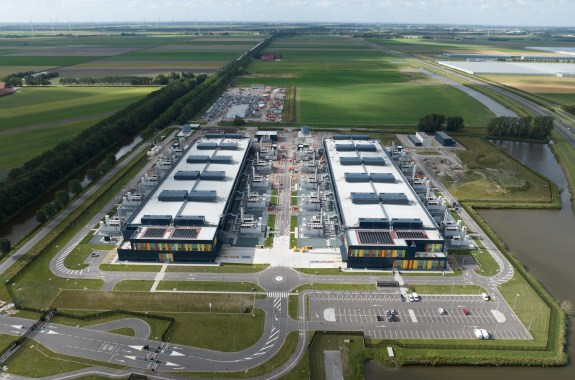 Data center, cloud storage infrastructure, big data server in The Netherlands.