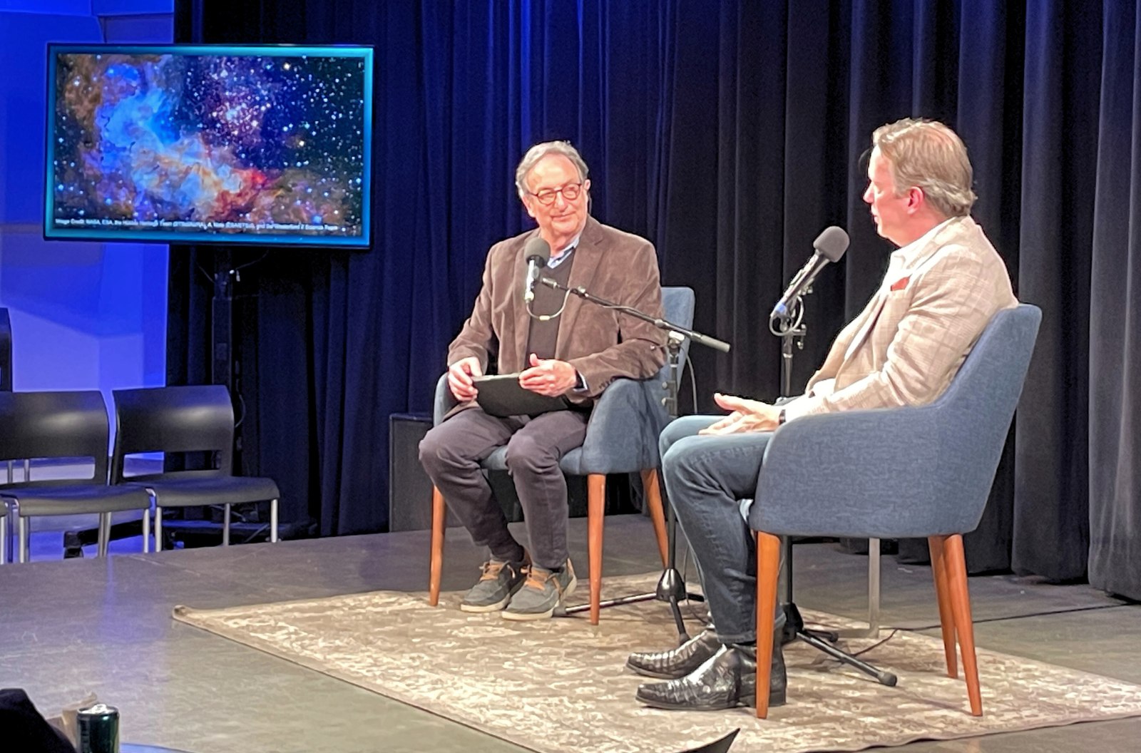 Theoretical physicist discussing quantum concepts.